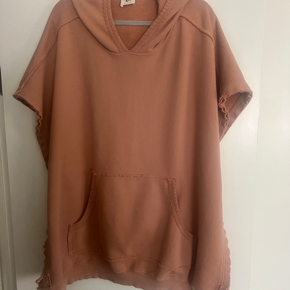We The Free, Free People “Bestie Bundle” set. Waffle hoodie tunic with poncho - Picture 12 of 16